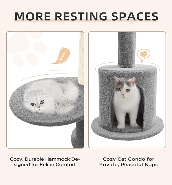 Made4Pets Floor to Ceiling Cat Tree 93-106&