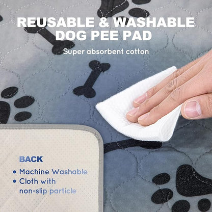 Dog Grass Pad with Tray Extra Large 45”×34” Ultra-Absorbent Artificial Grass Pad for Dogs Potty Grass Hemmed Edge for Indoor Potty Training, Reusable Dogs Pee Pads, Dog Litter Box Balcony