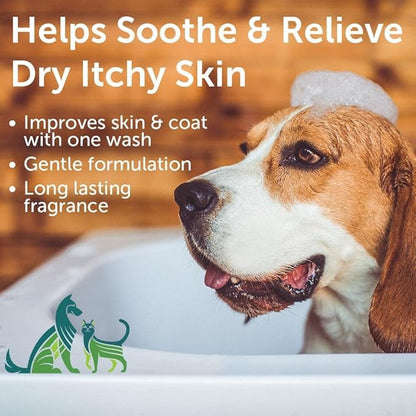 Nootie - Oatmeal Pet Shampoo for Sensitive Skin - Revitalizes Dry Skin &amp; Coat - Natural Ingredients - Gentle Shampoo - Cleans &amp; Conditions