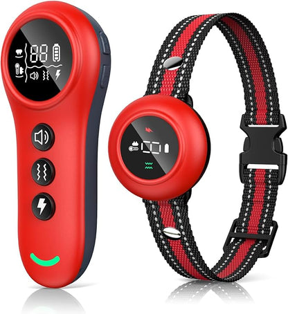 XDX 2-in-1 Dog Shock Collar &amp; Bark Collar – 3300FT Dog Training Collar with Remote, Automatic Anti-Barking, 5 Adjustable Sensitivity Levels, IP67 Waterproof E-Collar for Small Medium Large Dogs