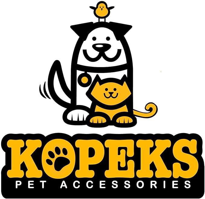 KOPEKS Jumbo Orthopedic Dog Bed - 7-inch Thick Memory Foam Pet Bed with Pillow with Removable Cover &amp; Free Waterproof Liner - for Large Breed Dogs, XL, Brown-Plush Top