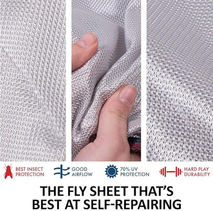 Dura-Tech RipGuard Adjusta-Fit Horse Fly Sheets | Self-Repairing Durability | Enhanced UV &amp; Insect Protection | Ideal for All Horse Breeds
