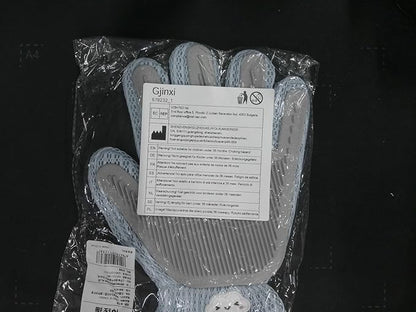 2 in 1 Pet Grooming Glove for Cats &amp; Dogs, Efficient Deshedding Brush Pet Long Short Fur Removal Glove, Gentle Massaging Puppy Kitten Bathing Grooming Brush Tool, Easy Clean Floating Hair Mitt