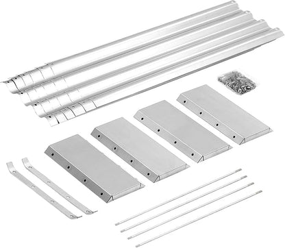 Land Guard 6×3×1ft Galvanized Metal Raised Garden Bed, Metal Planter Kit Box Outdoor for Deep-Rooted Vegetables, Flowers, Green and Herbs……