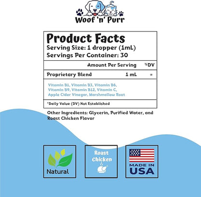 Cat Multivitamin - Promotes Healthy Skin &amp; Coat, Joint Support, Longevity &amp; More - Cat Vitamins - Cat Supplements &amp; Vitamins - Cat Vitamins for Indoor Cats - Kitten Vitamins - Cat Immune Support - 1oz