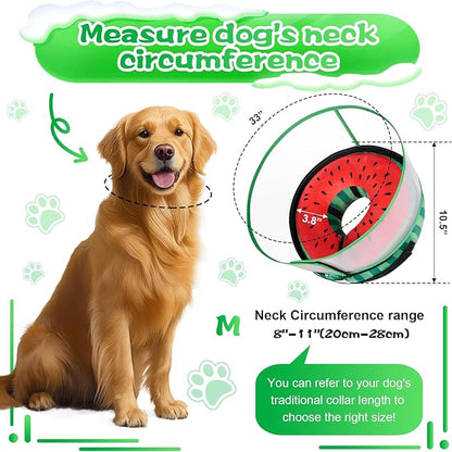 Inflatable Dog Cone Collar with Detachable Enhanced Anti-Licking Shield, Soft Neck Donut Collar for Dogs After Surgery, Adjustable Dog Cone Alternative for Large Medium Small Dogs &amp; Cats