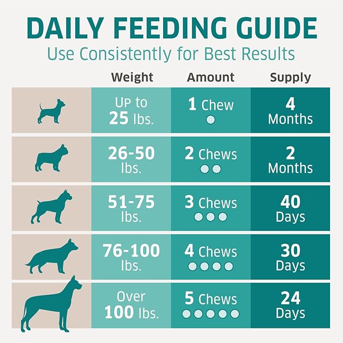 Dog Multivitamin - Dog Vitamins and Supplements - Digestive Enzymes &amp; Probiotics - Probiotics for Dogs - for Skin and Coat Allergies - Immune System &amp; Overall Health - 120 Soft Chew Dog Treats