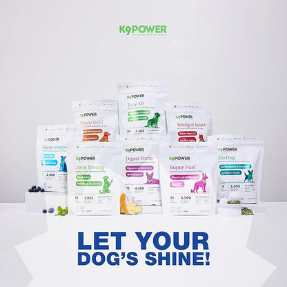 K9 Power Show Stopper for Dogs 1lb – Boosts Coat Shine &amp; Promotes Healthy Skin Tone - Strengthens Immune System - Enhances Digestive Health