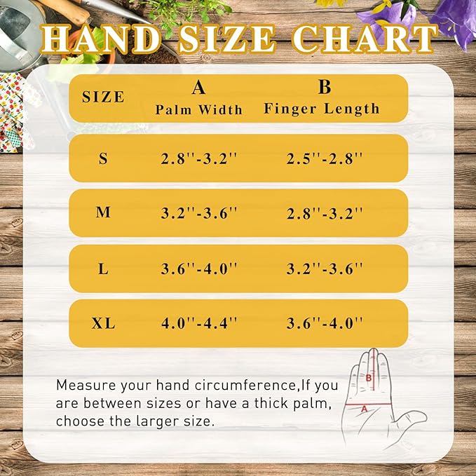 HANDLANDY Leather Gardening Gloves for Men &amp; Women, Rose Pruning Thorn Proof Garden Glove, Long Sleeve Gauntlet Gloves (Black-brown, Large (Pack of 1))