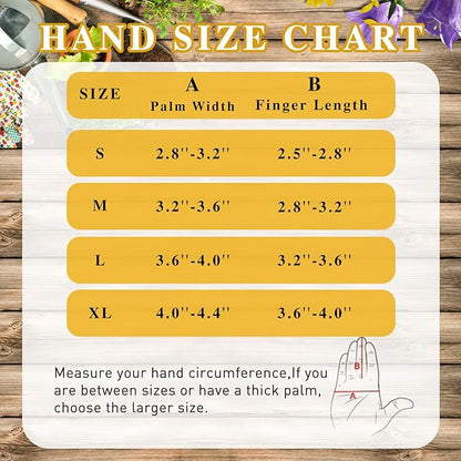 HANDLANDY Leather Gardening Gloves for Men &amp; Women, Rose Pruning Thorn Proof Garden Glove, Long Sleeve Gauntlet Gloves (Black-brown, Medium (Pack of 1))