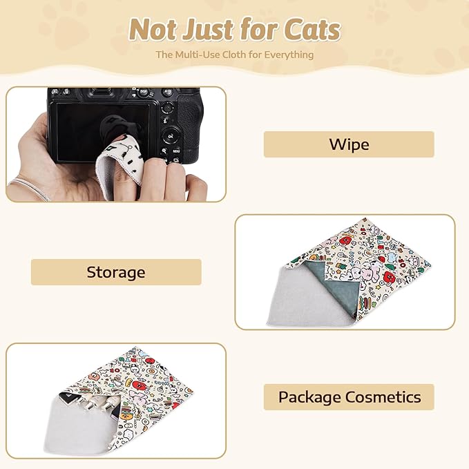 3-in-1 Cat Grooming Restraint Bag for Nail Trimming, Ear Cleaning &amp; Medicine - Escape-Proof Design with Anti-Scratch Lining, Calming Pressure - Fits Cats &amp; Kittens Up to 15lbs