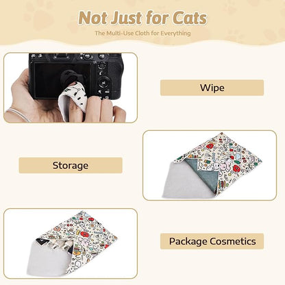 3-in-1 Cat Grooming Restraint Bag for Nail Trimming, Ear Cleaning &amp; Medicine - Escape-Proof Design with Anti-Scratch Lining, Calming Pressure - Fits Cats &amp; Kittens Up to 15lbs