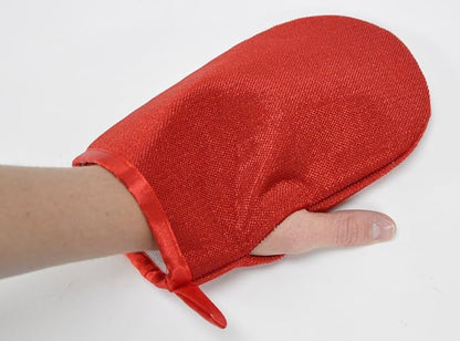 Hair Magnet Pet Fur Removal Mitt, Lint, Fur, and Dander Cleanup for Furniture, Clothing, and Upholstery, Reusable, Durable, Quick &amp; Easy Cleaning, Red, 2-Pack