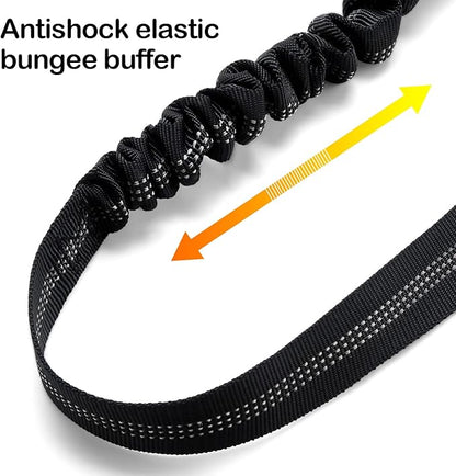 2 Piece Set Retractable Dog Car Seatbelts - Adjustable Pet Seat Belt for Vehicle Headrest Restraint - Heavy Duty &amp; Elastic &amp; Durable Car Harness