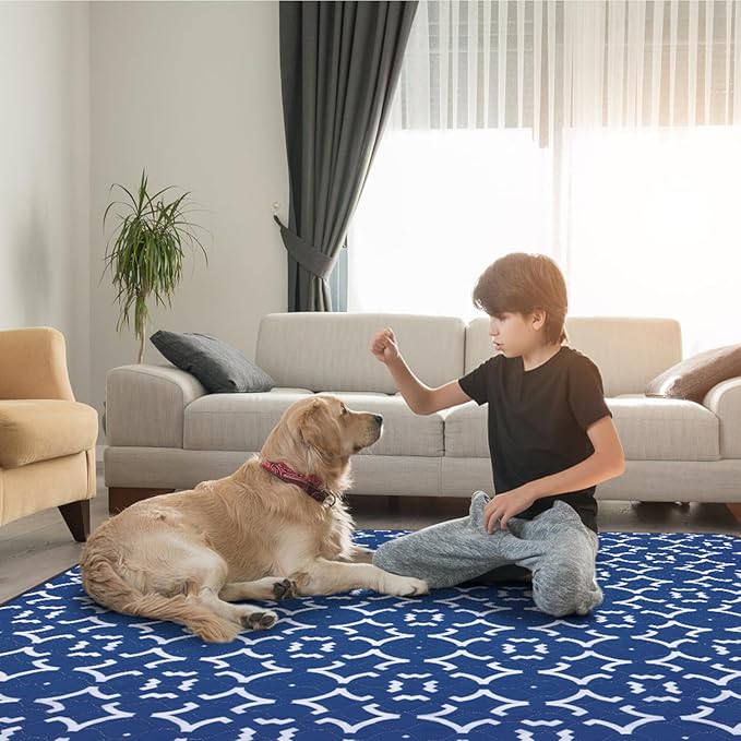 LOOBANI Reusable Pee Pads for Dogs: 2 Pack 36"x 41" Super Absorbent Washable Puppy Pads Non-Slip Whelping Pad Dog Playpen Mat, Waterproof &amp; Leakproof Dog Training Pads for Floor, Crate, Potty