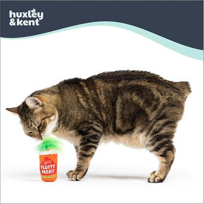 Huxley &amp; Kent Plush Cat Toy - Interactive Catnip Toy for Cats &amp; Kittens - Soft Kitty Toys with Crinkle &amp; Catnip - Fun Indoor Play - Fluffy Mary