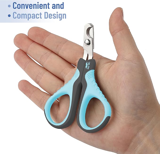 Mr. Pen Cat Nail Trimmer - Sky Blue &amp; Dark Gray, Suitable for Cats &amp; Kittens, Small Dogs