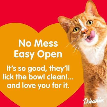 Delectables Non-Seafood Stew Lickable Wet Cat Treats, Variety Pack, 1.4 Ounce (Pack of 12)