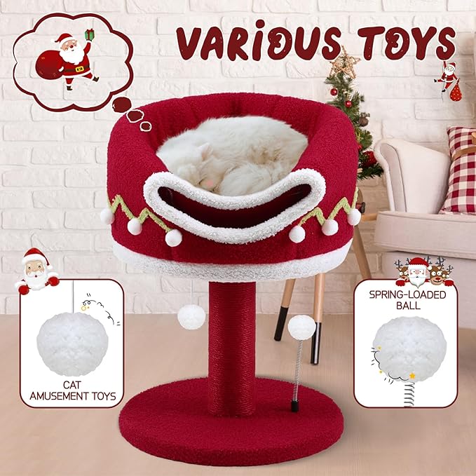Luxury Treehouse Cat Tree for Indoor Large Cats,54.7&