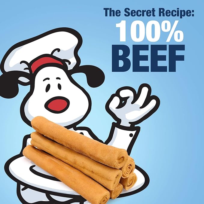 ValueBull USA - Rawhide Twists for Small Dogs, 5 Inch, Smoked, Varied Thicknesses, 50 Count - Natural &amp; Safe, USA Beef Hide, Long Lasting, Chemical Free, No Artificial Flavors