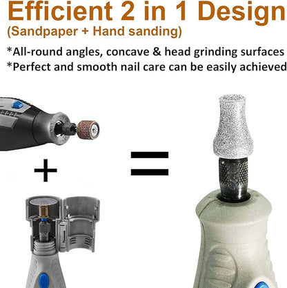 Diamond Dog Grinder for Dremel, Nail Drill Bits for Dogs &amp; Pets Care, 1/8&