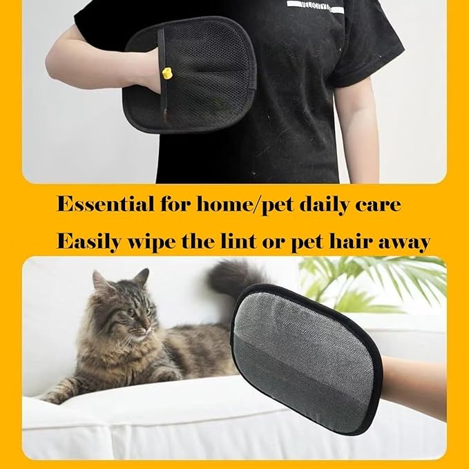 Pet Hair Removal Glove for Cats &amp; Dogs, New Upgraded Electrostatic Pet Hair Gloves, Reusable Pet Hair Remover Tool for Clothing, Couch, Carpet, Car Seat