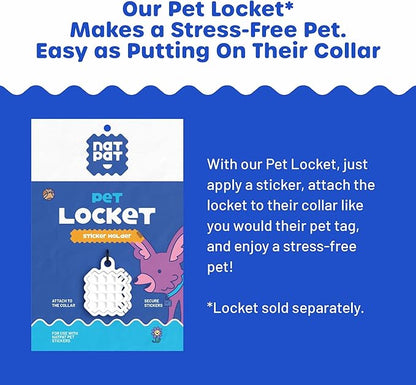 NATPAT Pet Zen Calming Patches for Dogs &amp; Cats – Non-Medicated Effective Stress Relief for Travel, Fireworks &amp; Separation Anxiety - Long Lasting &amp; Non-Toxic (24 Patches) - Locket Sold separetely