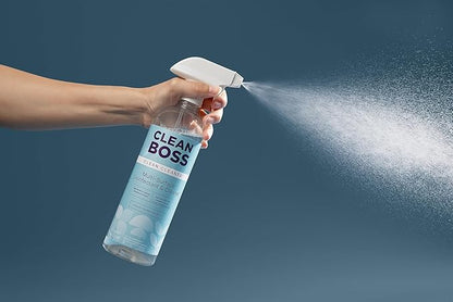 CleanBoss Botanical Disinfectant - 24 oz (Pack of 2) - Multi-Surface Cleaner - Kills 99.9% of Germs + Cold &amp; Flu Viruses - Fresh Thyme Scent - No Rinse on Food Contact Surfaces - Pet Friendly