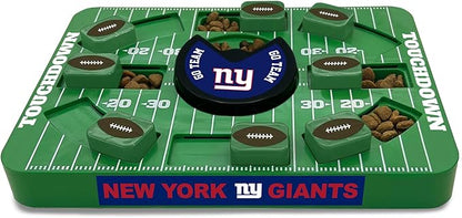 Pets First NFL New York Giants Large Puzzle Toy - Interactive Dog Treat &amp; Slow Feeding Toy