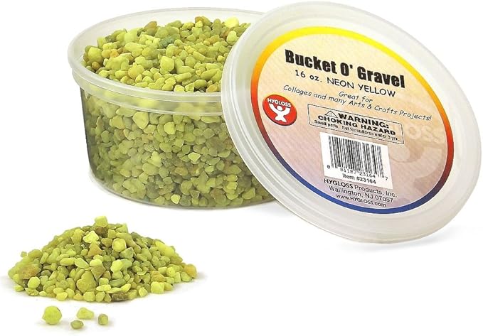 Hygloss Products Craft Rocks, Mini Stones For Art Projects - Bucket O&