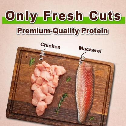 Afreschi Natural Cat Treats Chicken &amp; Mackerel Star Shape 6 oz, All-Natural, High-Protein, Grain-Free, Healthy, Low-Fat, Easily Digestible