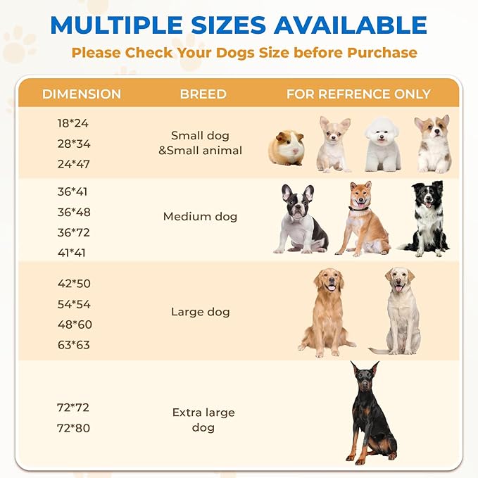 Fostanfly Washable Pee Pads for Dogs, 2 Pack 28&
