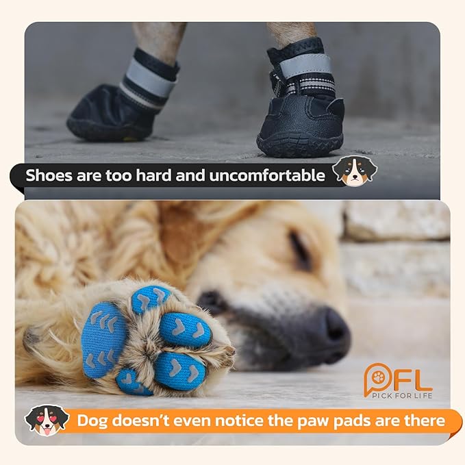 Non-Slip Paw Protector Pads for Senior Dogs, Anti-Slip Rubber Traction Stickers, Protect Dogs&