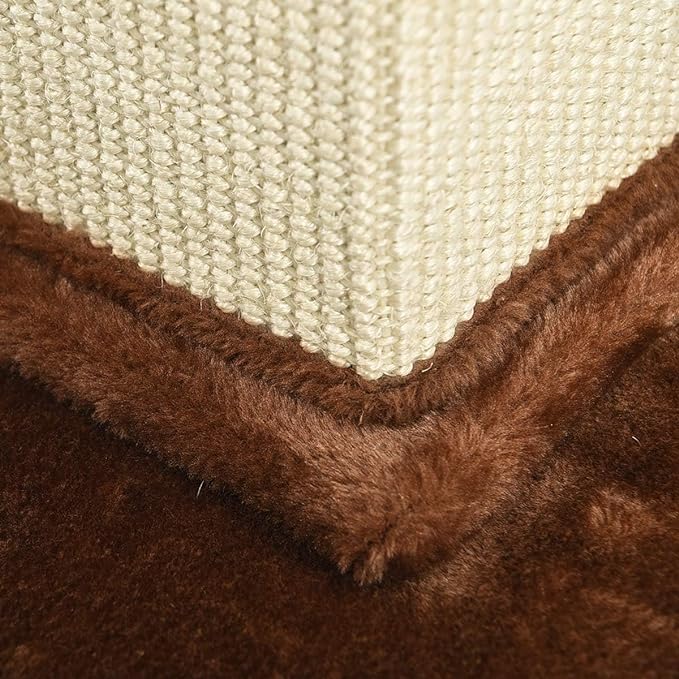 Amazon Basics Cat Scratcher - Indoor Classic Single Cat &amp; Kittens Scratching Post with Sisal Rope, Jute Fiber, Large (35.4"H) - Brown