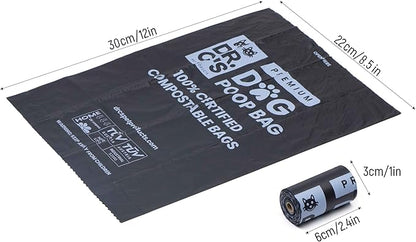 100% Certified Compostable Dog Poop Bags - Dr. C&