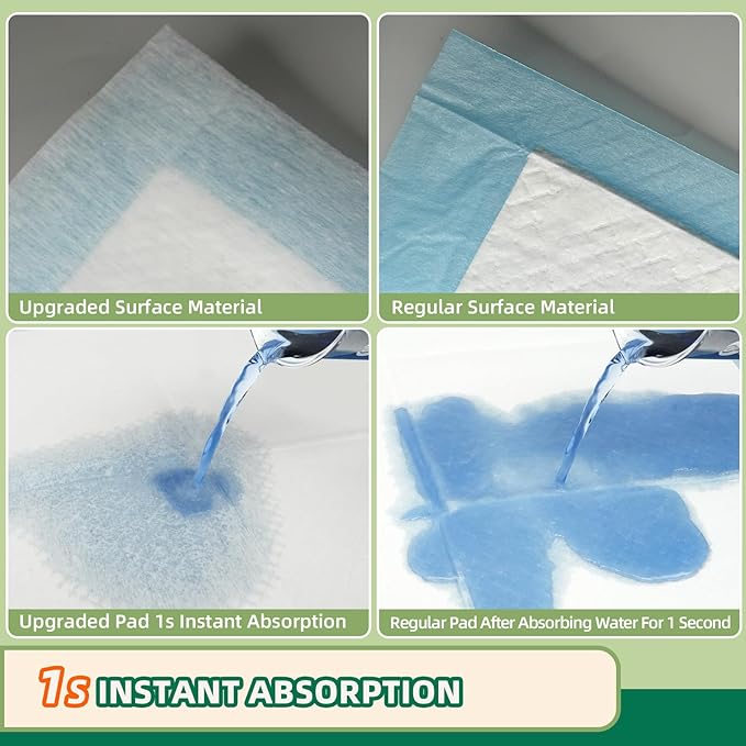 IMMCUTE Heavy Duty Puppy Pee Pads 22"x23"-100 Count | Dog Pee Training Pads Super Absorbent &amp; Leak-Proof | Disposable Pet Piddle and Potty Pads for Puppies | Dogs | Doggie| Cats | Rabbits