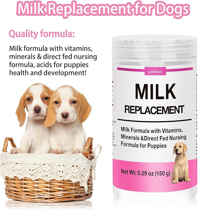 4 in 1 Whelping Kit for Dogs - Whelping Calcium Paste, Probiotic Paste, Fading Puppy Support &amp; Puppy Milk Replacer - Essential Dog Whelping Supplies for Safe Delivery, Strong Puppies &amp; Nursing Support