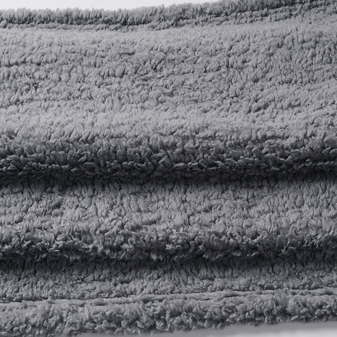 1 Pack 3 Calming Blankets Fluffy Premium Fleece Pet Blanket Soft Sherpa Throw for Dog Puppy Cat Grey Medium (30“x20&