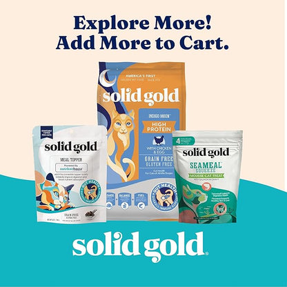 Solid Gold Wet Cat Food Pate for Indoor Cats - Healthy Canned Cat Food Pate w/Real Chicken, Omega Fatty Acids, Vitamins &amp; Minerals - Grain Free &amp; Gluten Free Can Meals for Cats &amp; Kittens - 24ct/3oz