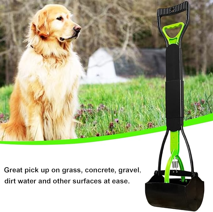 28" Large Pooper Scooper for Dogs, Heavy Duty Poop Scooper for Large Medium &amp; Small Dog, Pet Dog Pooper Scooper for Grass &amp; Gravel Pick Up