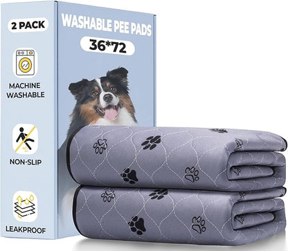 Fostanfly Washable Dog Pee Pads, 2 Pack 36&