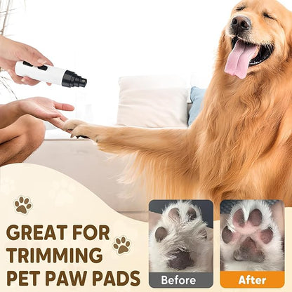 Silent Groom Pro Nail Grinder, 2025 New Electric Dog Nail Trimmer, Pet Nail Grinder for Dogs Cats, Rechargeable Dog Nail Clippers, Pet Paws Grooming &amp; Smoothing Tool