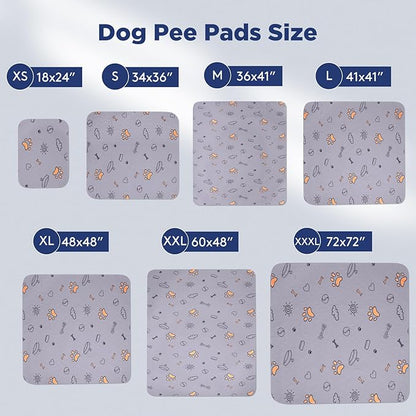 Washable Waterproof Pee Pads for Dogs - 2-Pack Small 18x24 Super Absorbent Reusable Training Pads, Non-Slip &amp; Ideal for Puppies &amp; Dog Playpen, Crate &amp; Potty