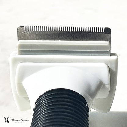 Warren London Short-Hair Deshedding Brush – Small | 1.75″ Stainless Steel Edge Removes Up to 95% Loose Fur | Gentle Undercoat Tool for Toy &amp; Small Breeds | Ergonomic Anti-Slip Grip
