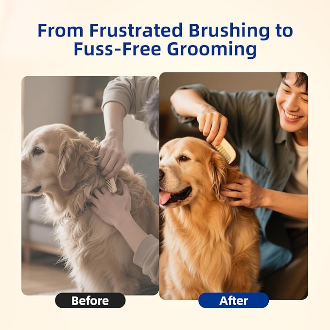 Unipaws Biotin Long-Haired Dog Conditioner – Volumizing, Anti-Shedding, Detangling &amp; Softening for Glossy, Show-Ready Coats with Hibiscus – EWG Green &amp; Medicated, Made in Korea, 16.9 Fl Oz / 500ml