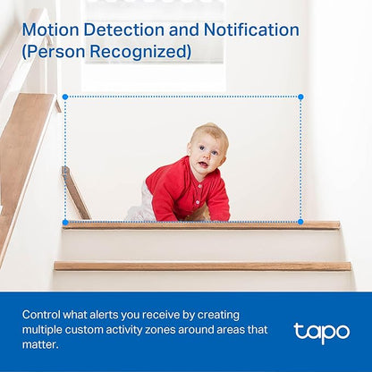 TP-Link Tapo 2K Pan/Tilt Security Camera for Baby Monitor, Dog Camera w/Motion Detection, 2-Way Audio, Siren, Night Vision, Cloud &amp; SD Card Storage, Works with Alexa &amp; Google Home, 2-Pack (C210P2)
