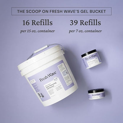 Fresh Wave Odor Removing Gel Bucket, 15.5 lb. (248 oz.) | Lavender Scent Refill | Odor Absorbers for Home | Safer Odor Relief | Natural Plant-Based Odor Eliminator | For Cooking, Trash &amp; Pets