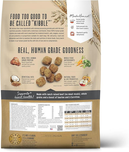 The Honest Kitchen Human Grade Whole Food Clusters Dry Dog Food - Whole Grain Beef &amp; Oats, 20 Pound Bag