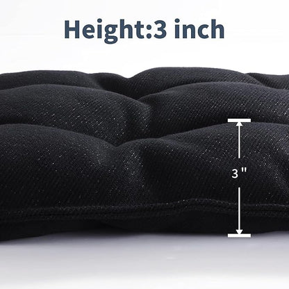 MABOZOO Chew Proof Indestructible Dog Beds for Aggressive Chewers,Durable Dog Crate Pad,Washable Tough Pet Mats for Kennel,Black,M 18x29 in