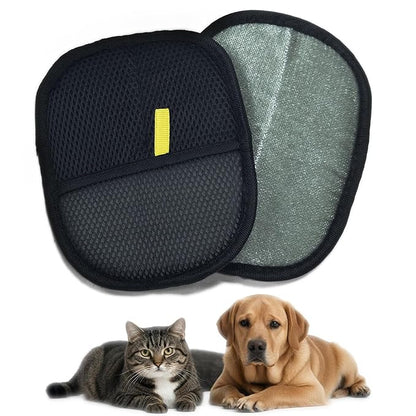 Pet Hair Removal Gloves for Cats &amp; Dogs – Reusable Grooming Glove with Static Charge to Remove Fur from Furniture, Carpet, Car Seats &amp; Clothes – Upgraded Pet Hair Remover Mitt(2PCS)